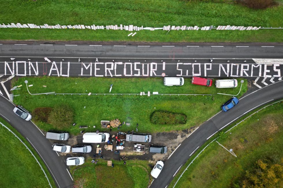 Farmers protest