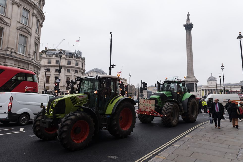 Farmers protest