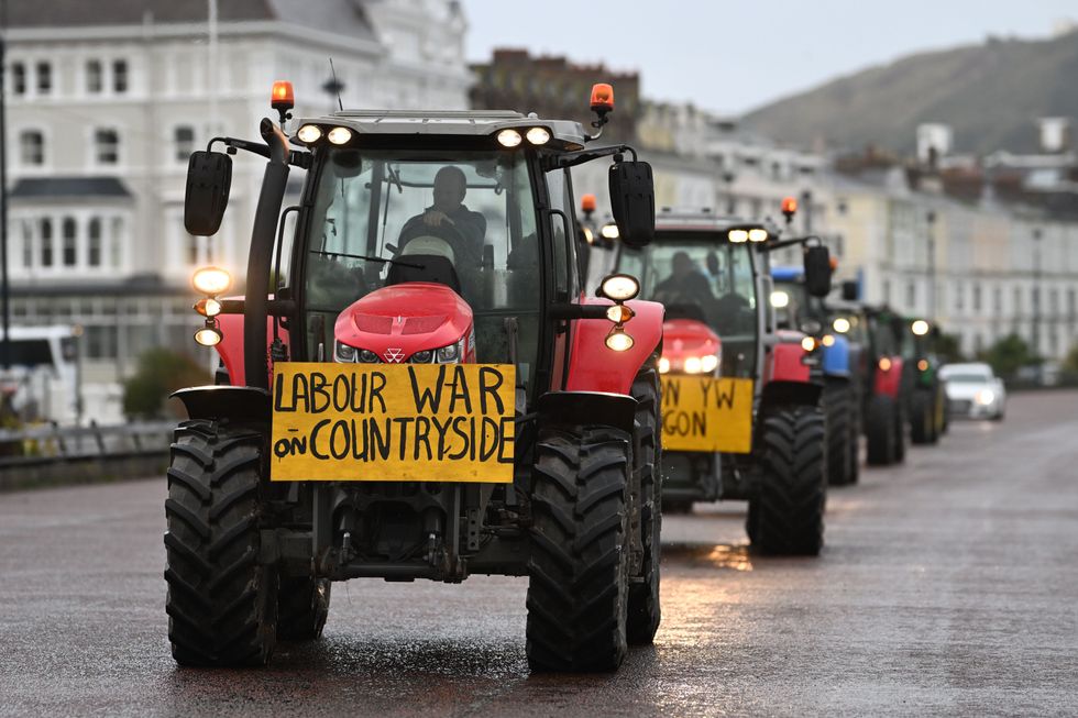 Farmers protesting