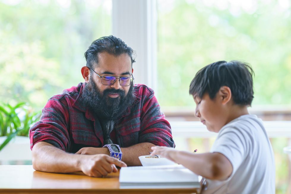 Father with child