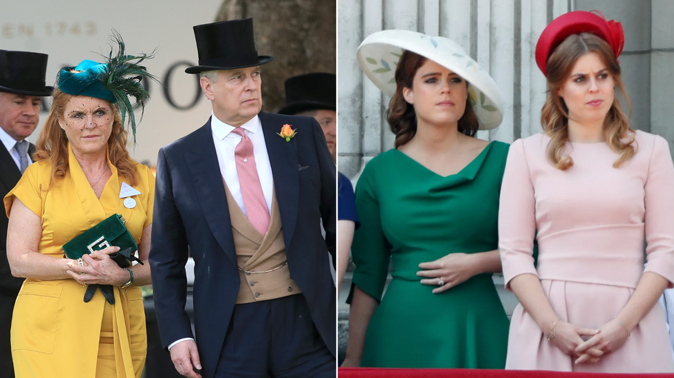 Fergie and Prince Andrew/Beatrice and Eugenie 