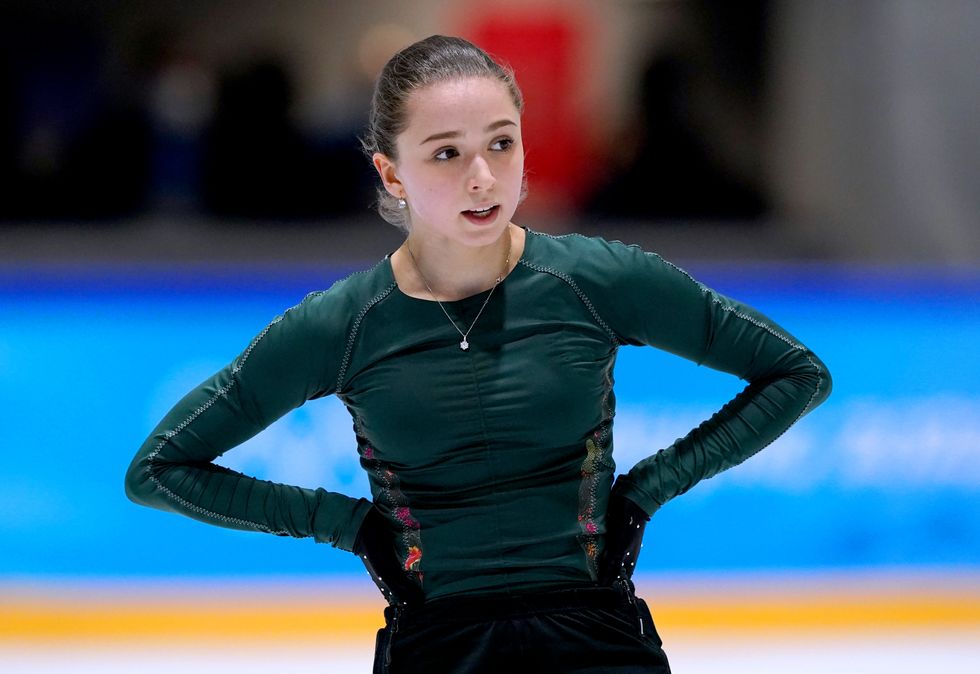 File photo dated 13-02-2022 of ROC's Kamila Valieva who can continue to compete at the Winter Olympics after the Court of Arbitration for Sport determined that no provisional suspension should be imposed. Issue date: Monday February 14, 2022.