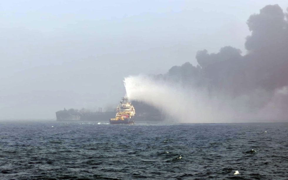 Firefighting teams scramble to extinguish the North Sea blaze