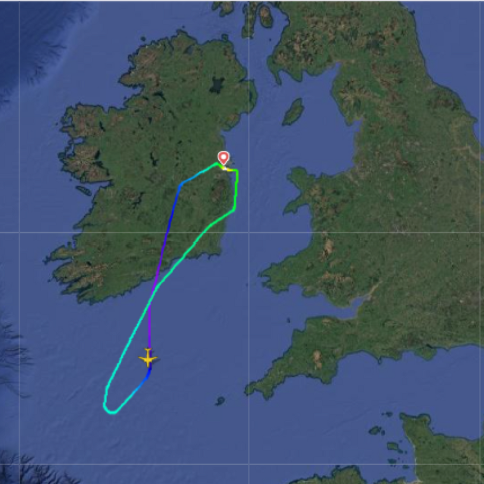 Flight path map