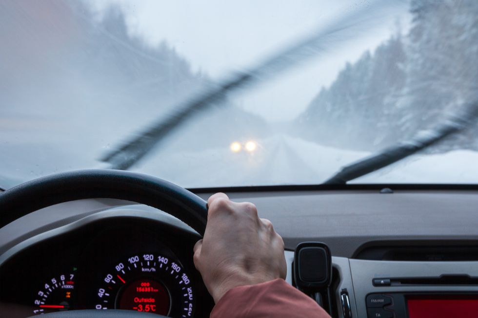 Foggy car windscreen 