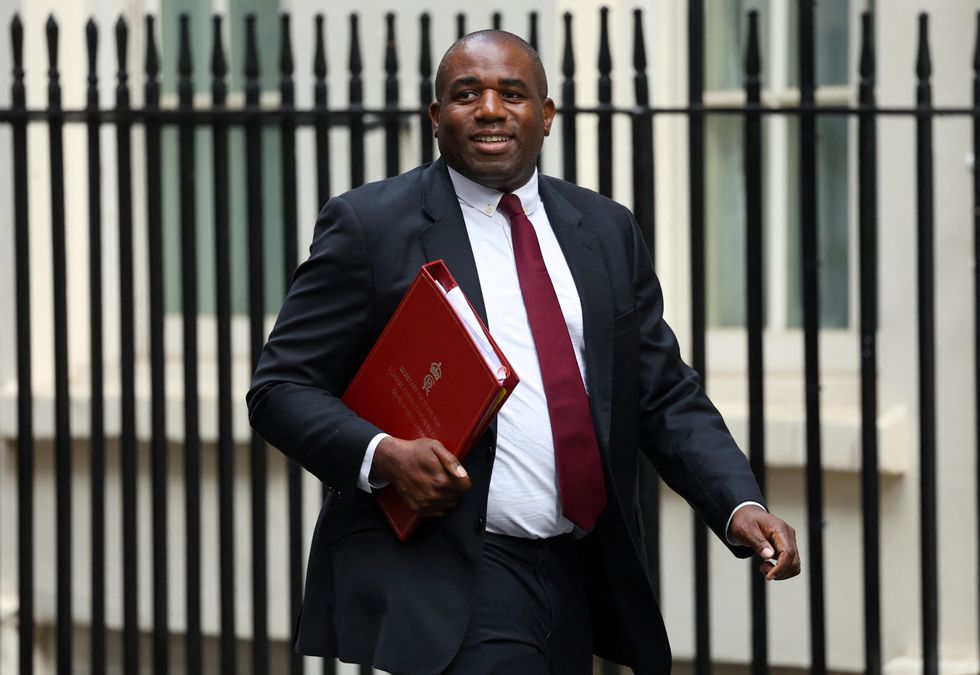 Foreign Secretary David Lammy arrives to attend a cabinet meeting at 10 Downing Street in London