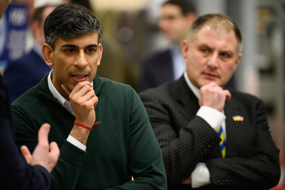 Former Conservative MP for Filton and Bradley Stoke Jack Lopresti with then Prime Minister Rishi Sunak