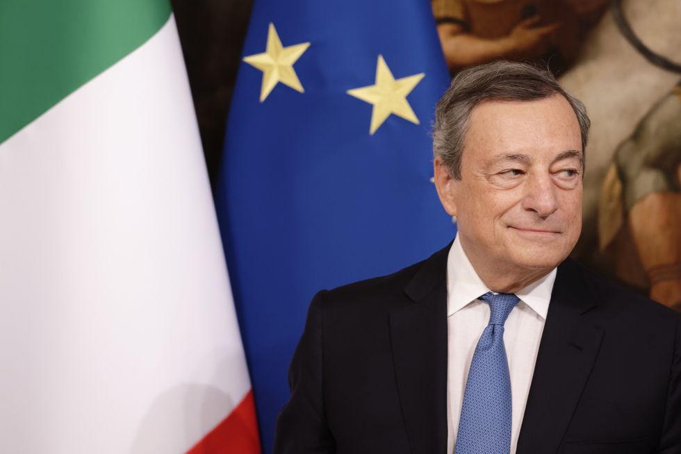 Former European Central Bank (ECB) president Mario Draghi in pictures