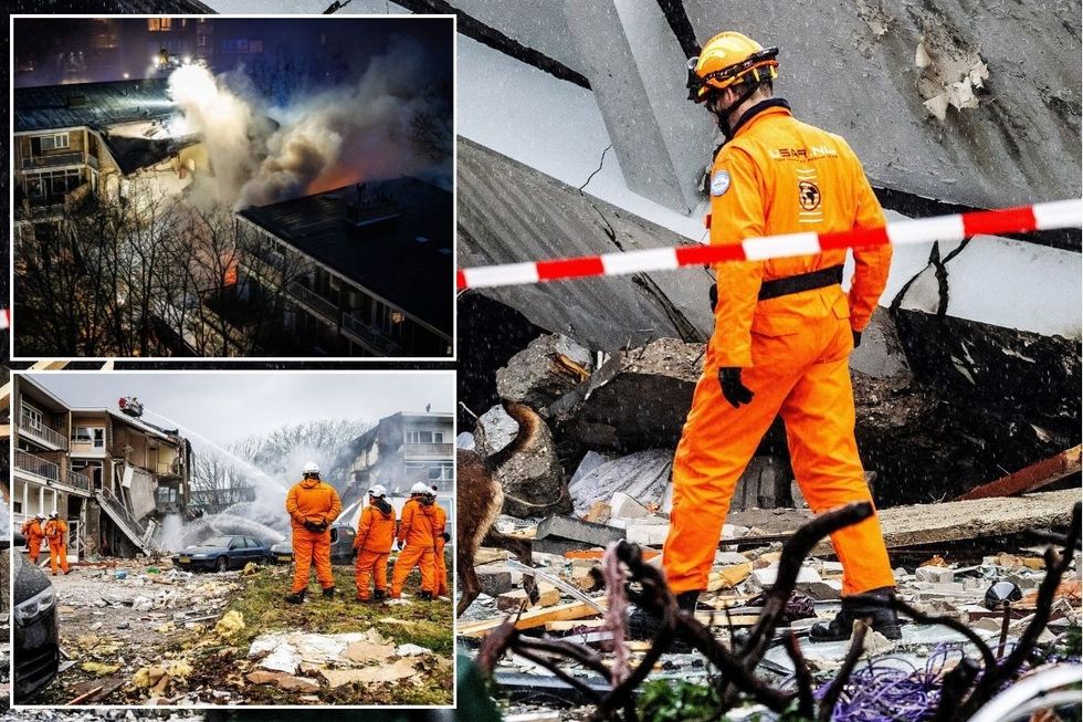 Four taken to hospital after flames rip through apartment block in Dutch city