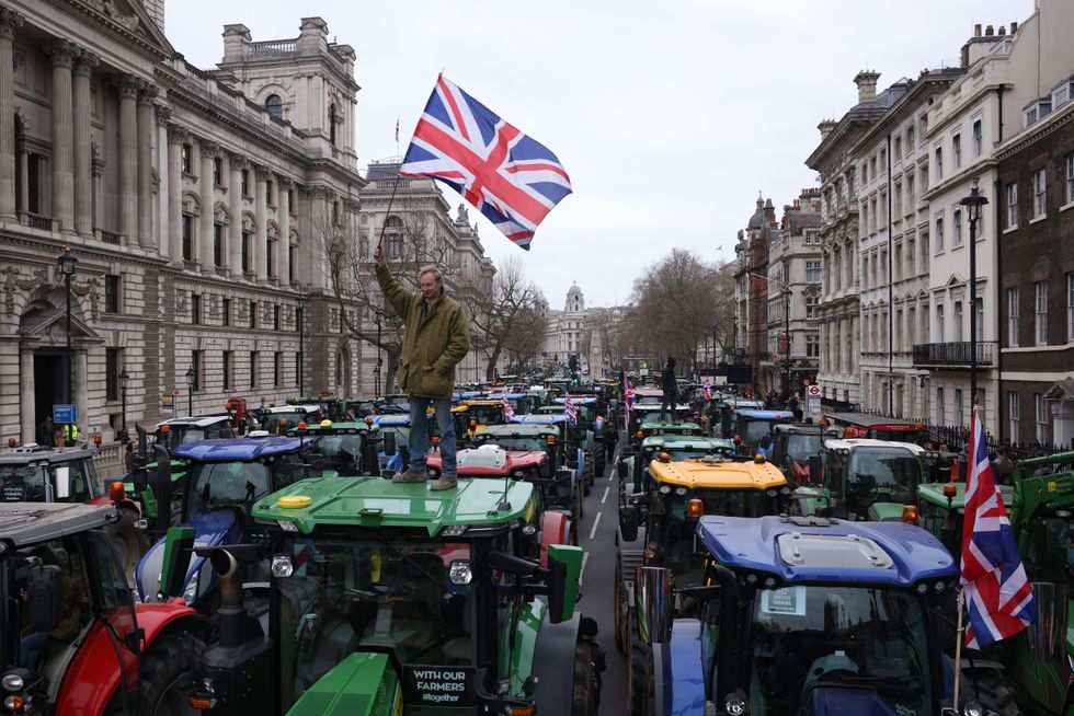 Framers protest in Westminster