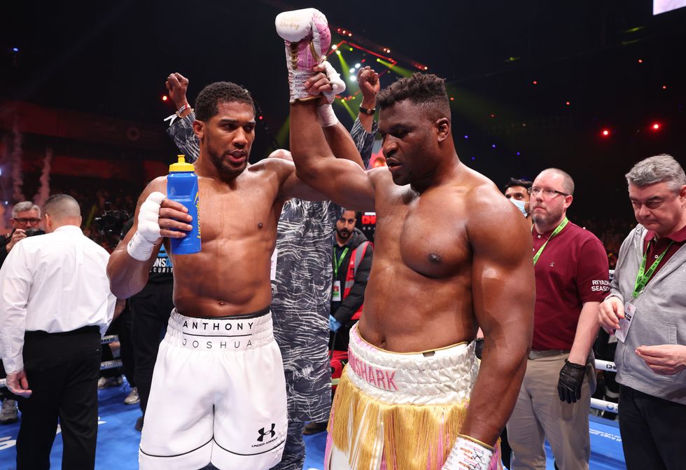 Francis Ngannou Anthony Joshua