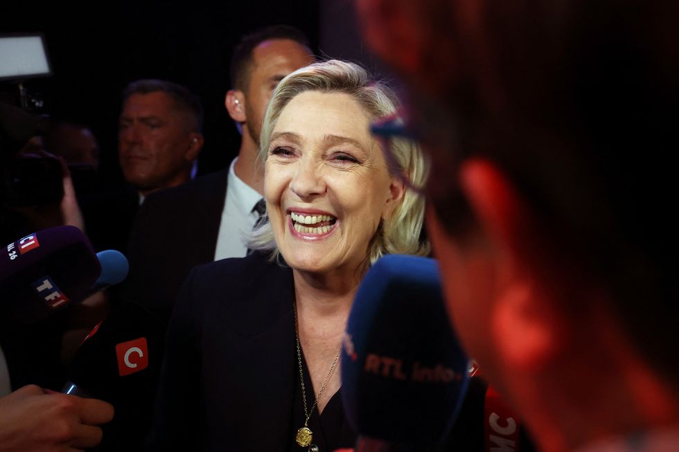 French far-right leader and far-right Rassemblement National Marine Le Pen