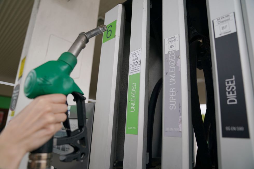 Fuel refill in a petrol station