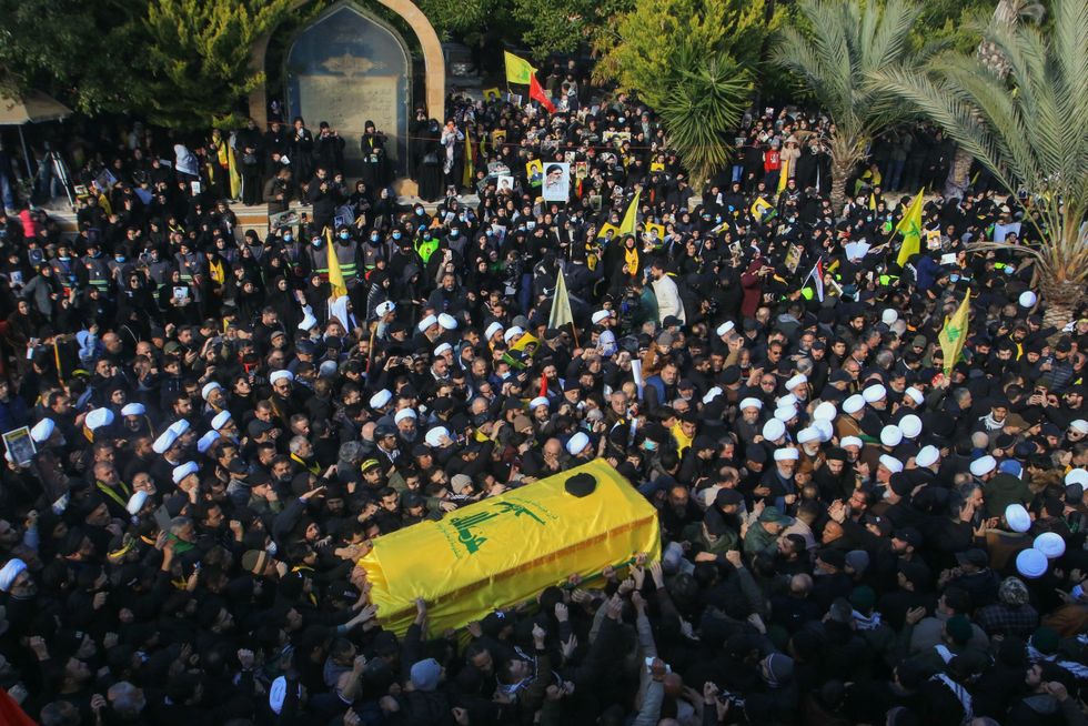 Funeral of Hezbollah leaders Hassan Nasrallah (died on September 27, 2024) and Hashem Safiuddin (died on October 3, 2024)