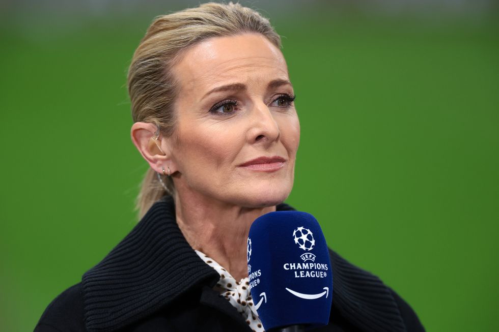 Gabby Logan Arsenal PSG Champions League