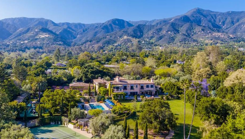 Garden of Meghan and Harry's Montecito home