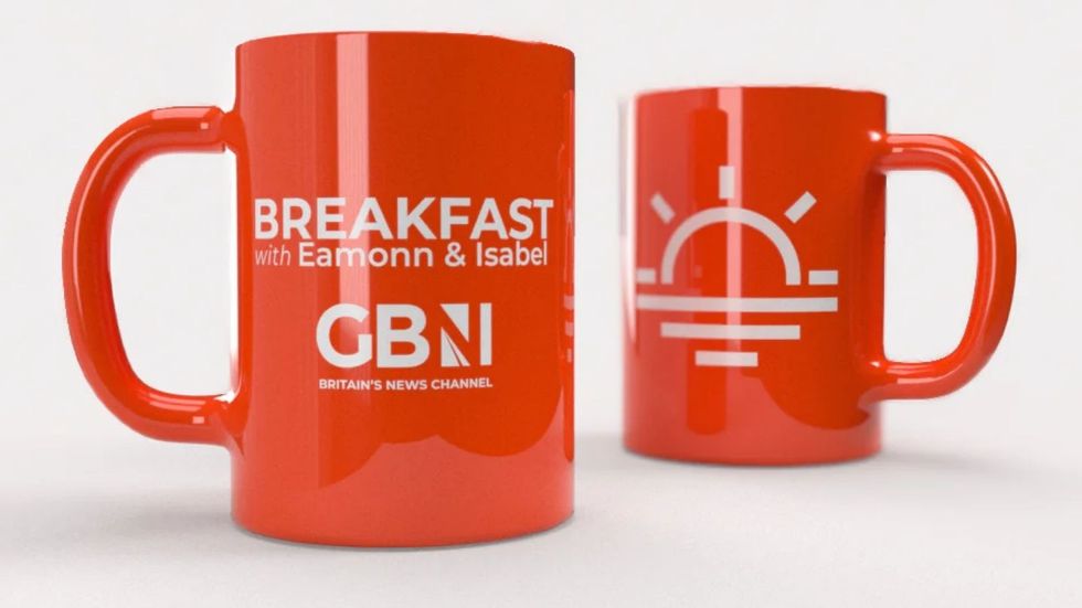 GB News Breakfast mug