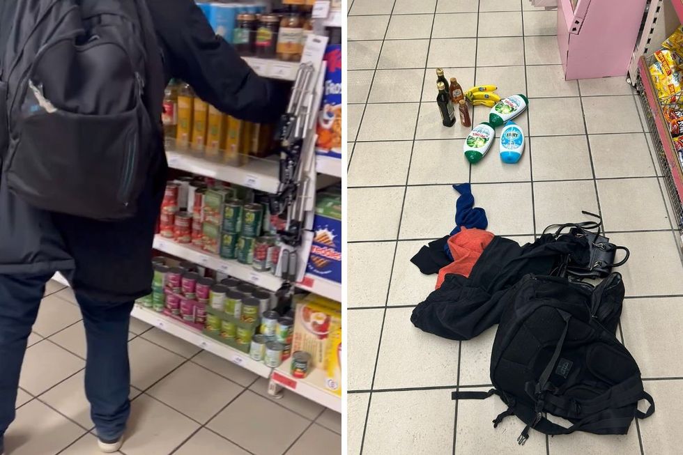 GB News' Charlie Peters filmed a shoplifter at a London Sainsbury's