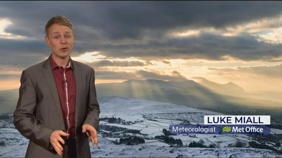 UK weather: Cold and windy with heavy wintry showers today