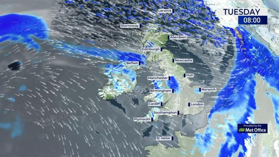 UK Weather: Cloudy, damp and mild