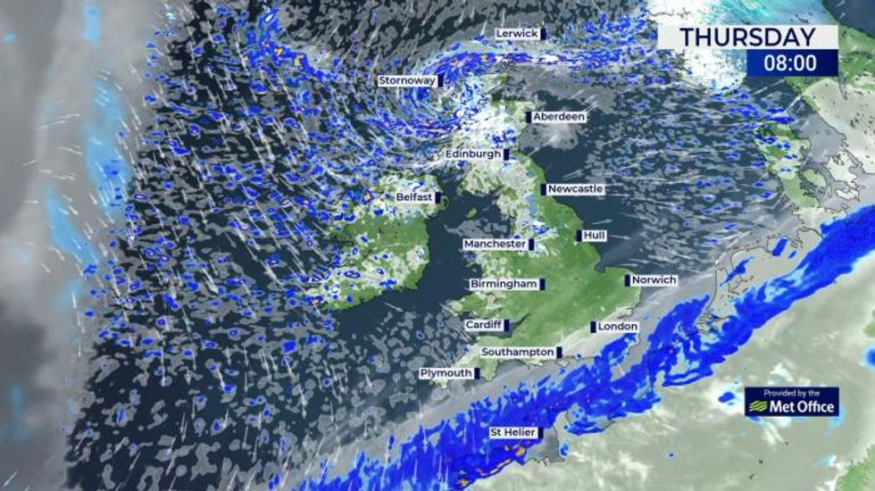 UK Weather: Yellow warning for snow in Scotland, windy and wintry in the north