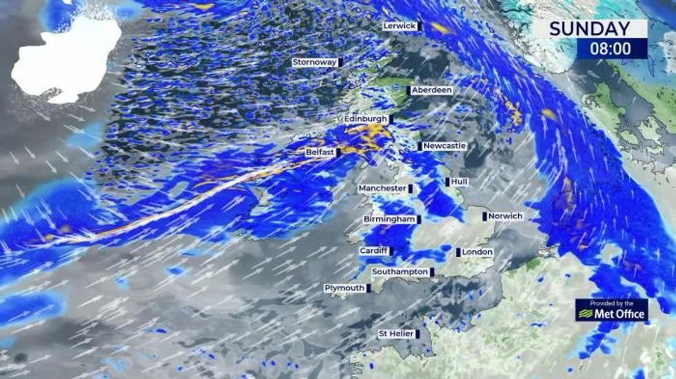 UK weather: Wet and windy weather to follow record power outages caused by Storm Eunice