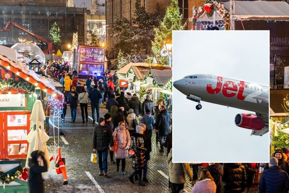 GDANKS MARKET AND JET2 PLANE