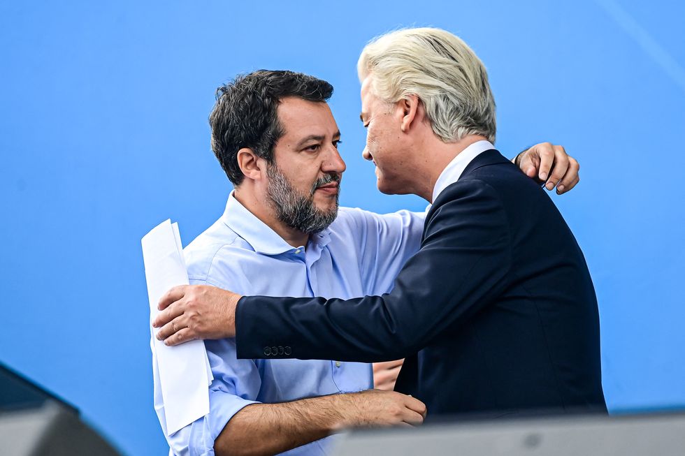 Geert Wilders and Matteo Salvini