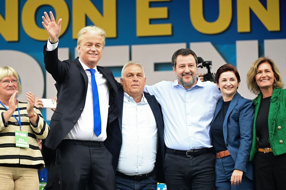 Geert Wilders, Viktor Orban and Matteo Salvini