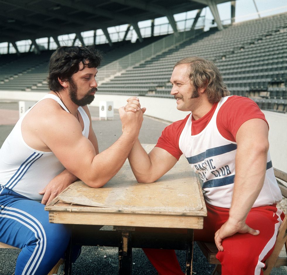 Geoff Capes and Al Feuerbach