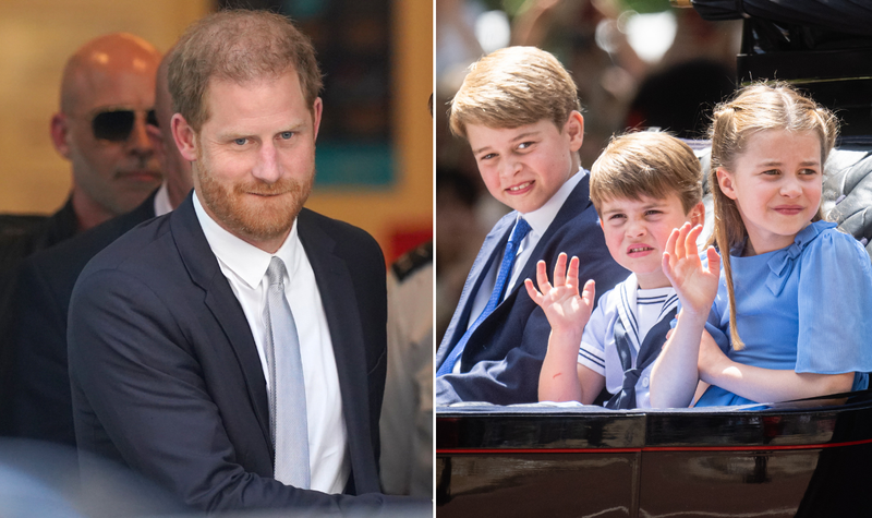 George, Charlotte, Louis and Prince Harry