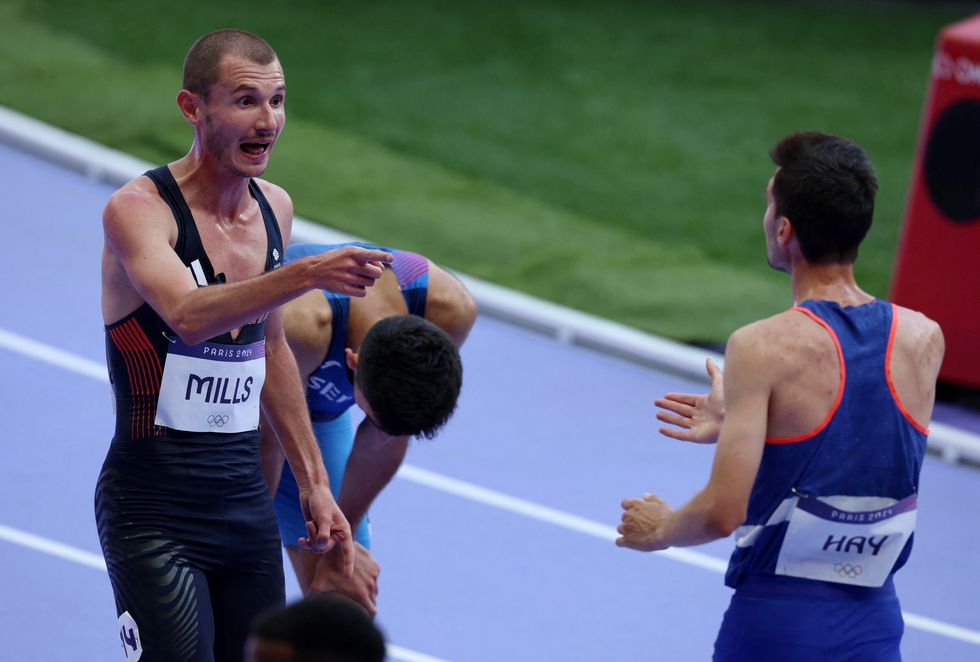 George Mills confronted Hugo Hay after the messy race