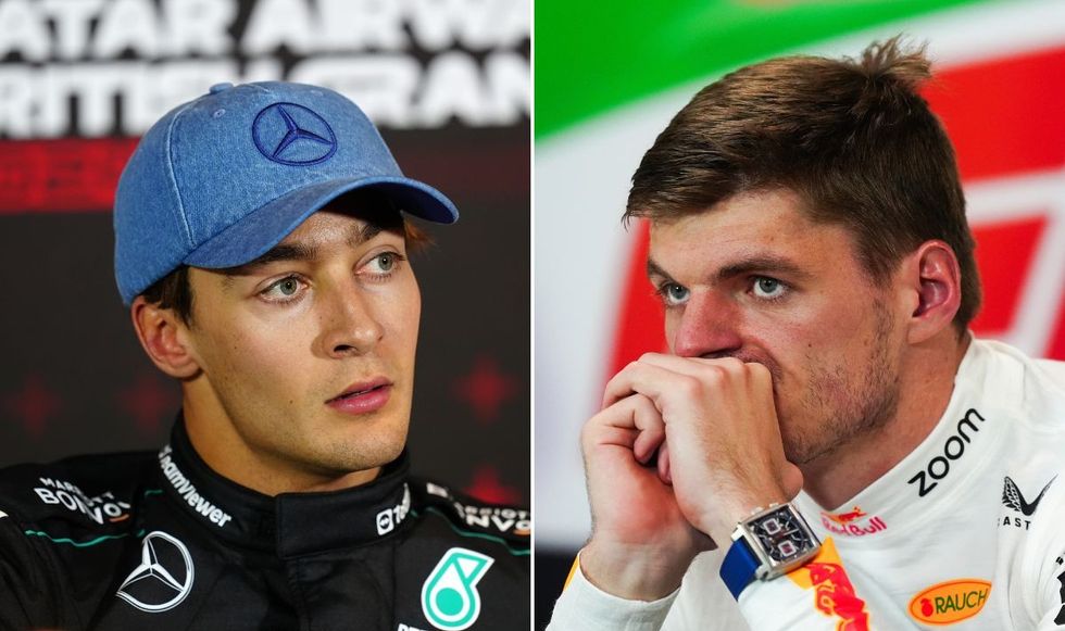 George Russell Max Verstappen