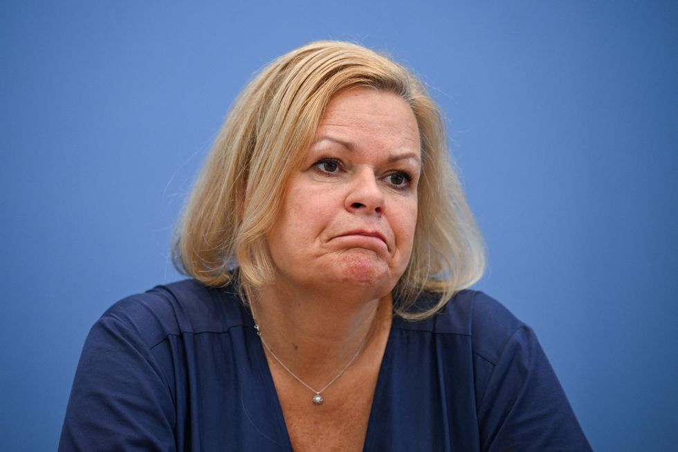 German Interior Minister Nancy Faeser