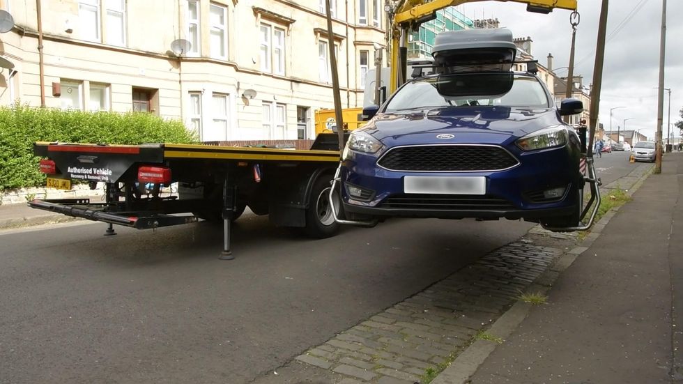 Glasgow City Council impounding a car 