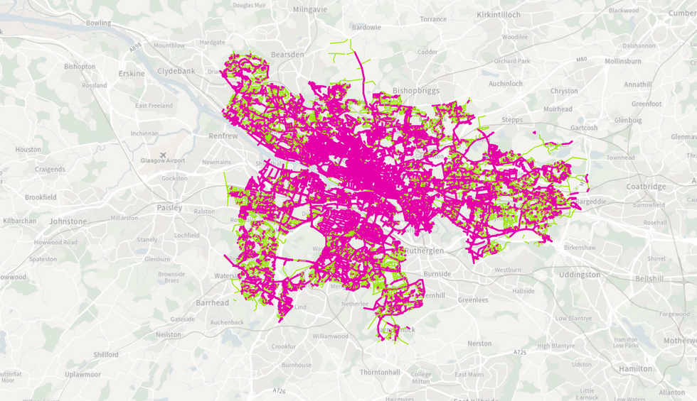 Glasgow map