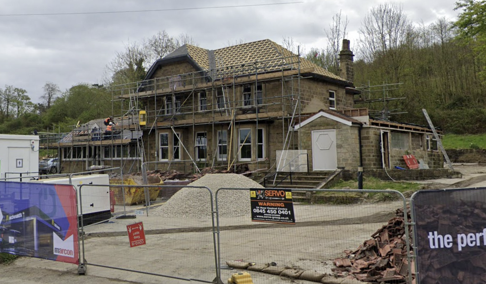 Google street view of the new McDonald's site in Ilkley, West Yorks.