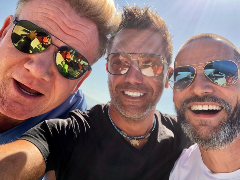 Gordon Ramsay,  Gino D'Acampo  and Fred Sirieix