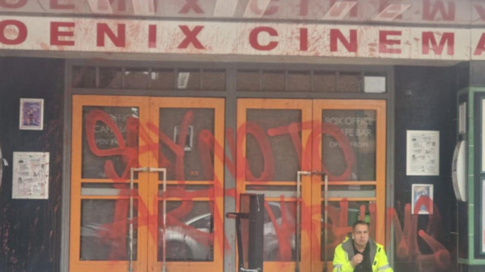 Graffiti on Phoenix Cinema