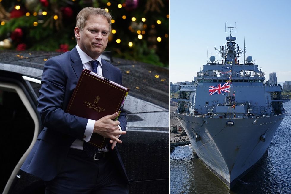 Grant Shapps and HMS Albion