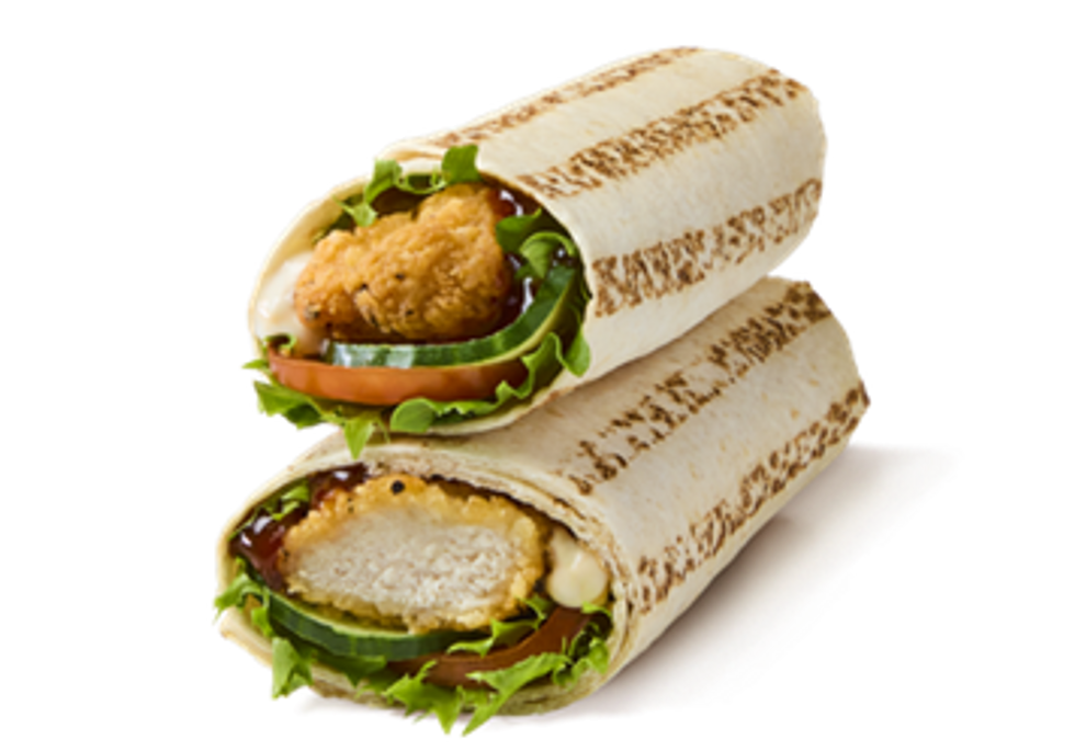 Greggs BBQ Chicken Wrap