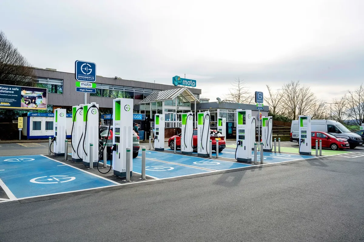 Gridserve electric vehicle chargers 