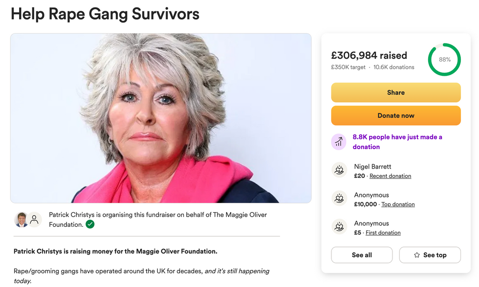 Grooming Gangs fundraiser