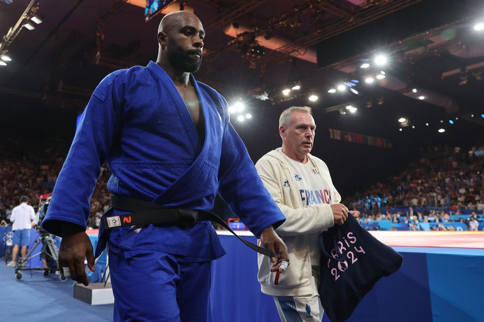 Guram Tushishvili lost to home favourite Teddy Riner