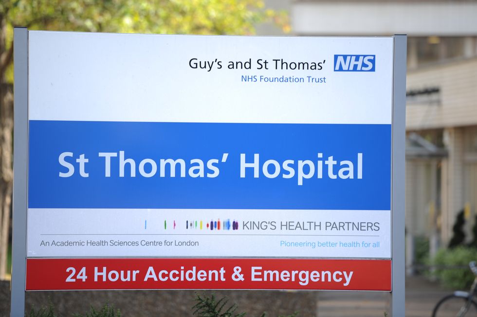 Guy's and St Thomas Hospital sign