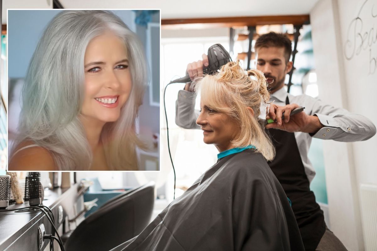 Hair model / Hairdresser doing a woman's hair