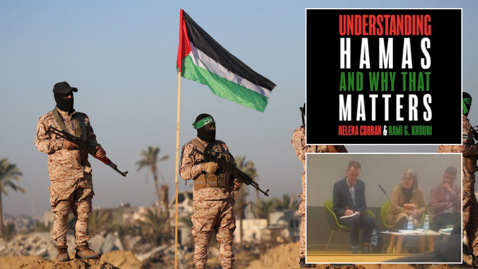 Hamas, panel and book cover