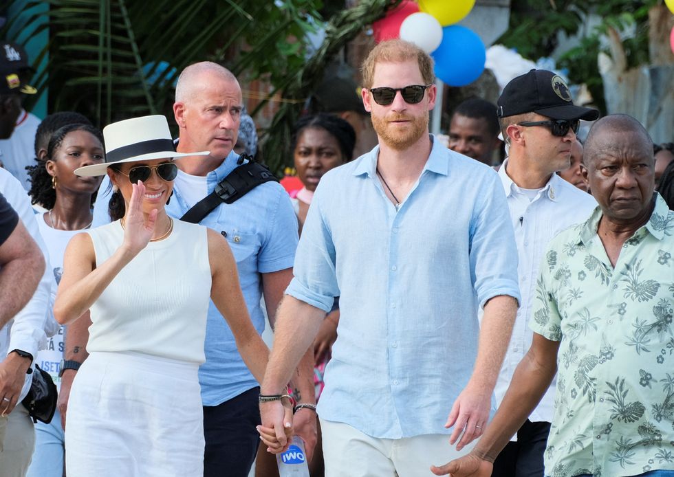 Harry and Meghan in Colombia