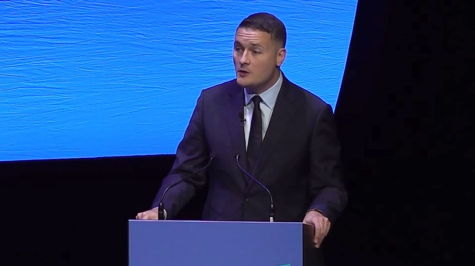 Health secretary Wes Streeting speaking at the Royal College of GPs annual conference