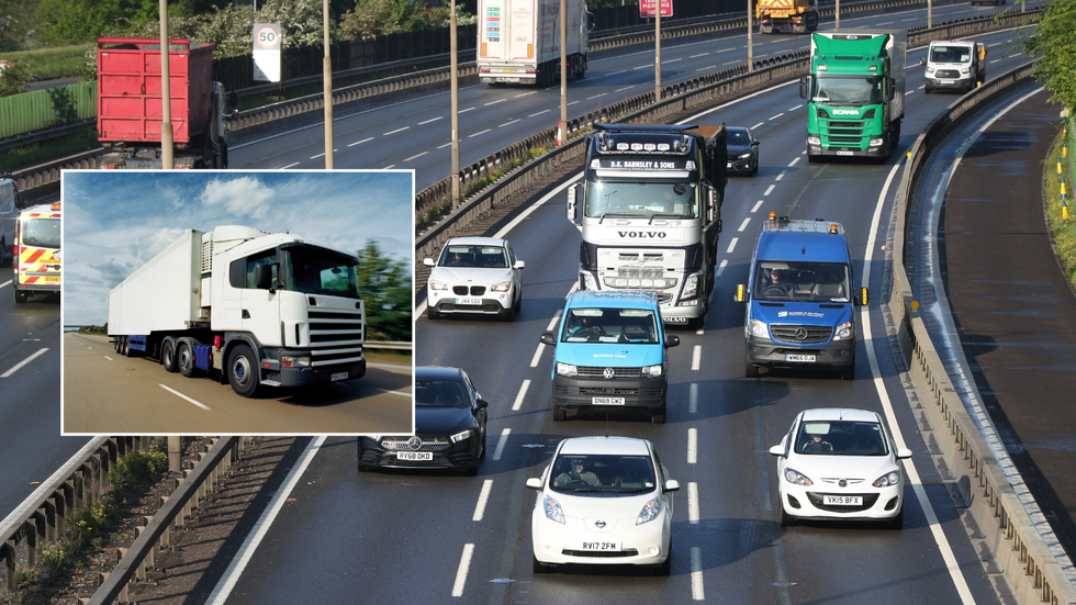 HGV on M4 route